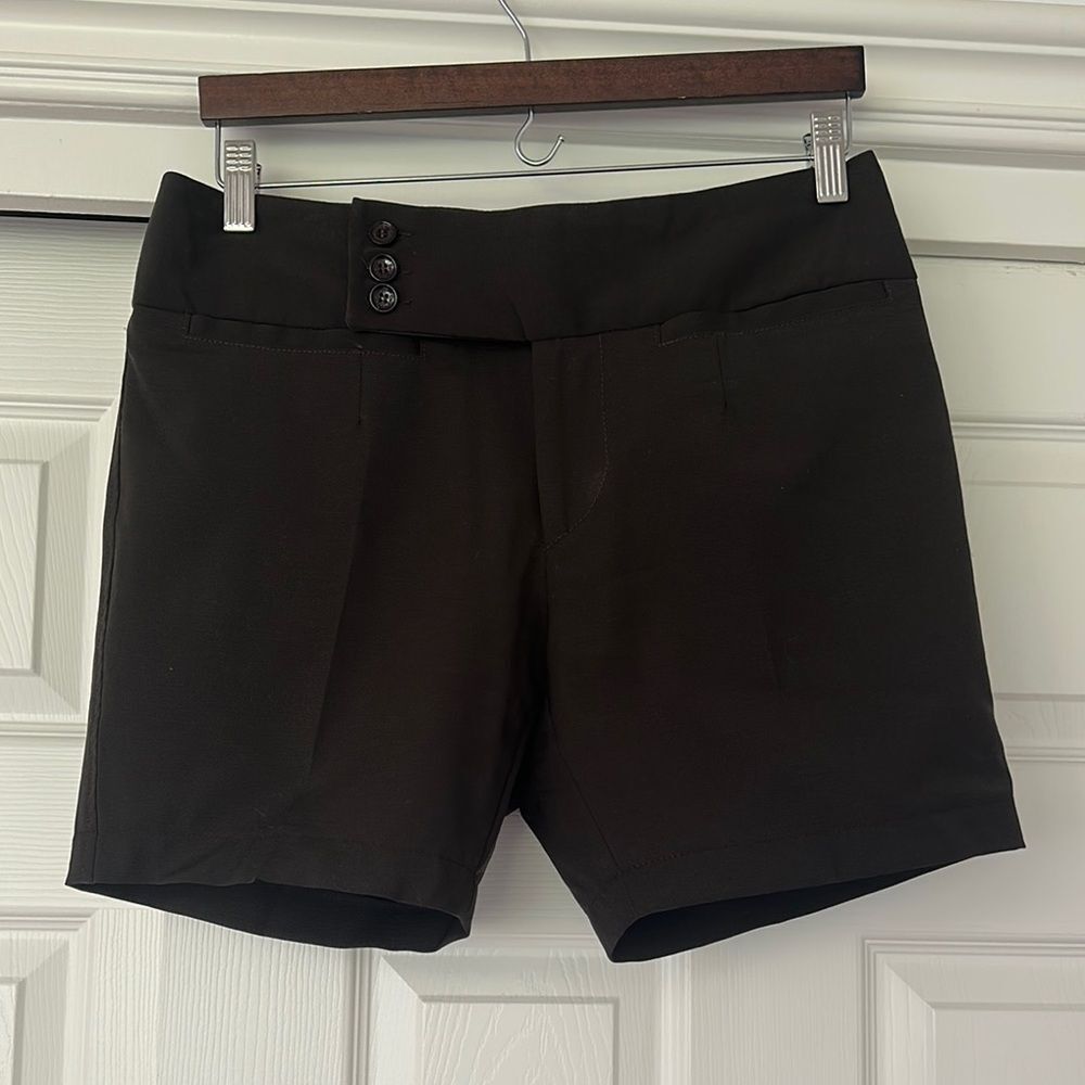 D&G Brown High Waist Tailored Shorts